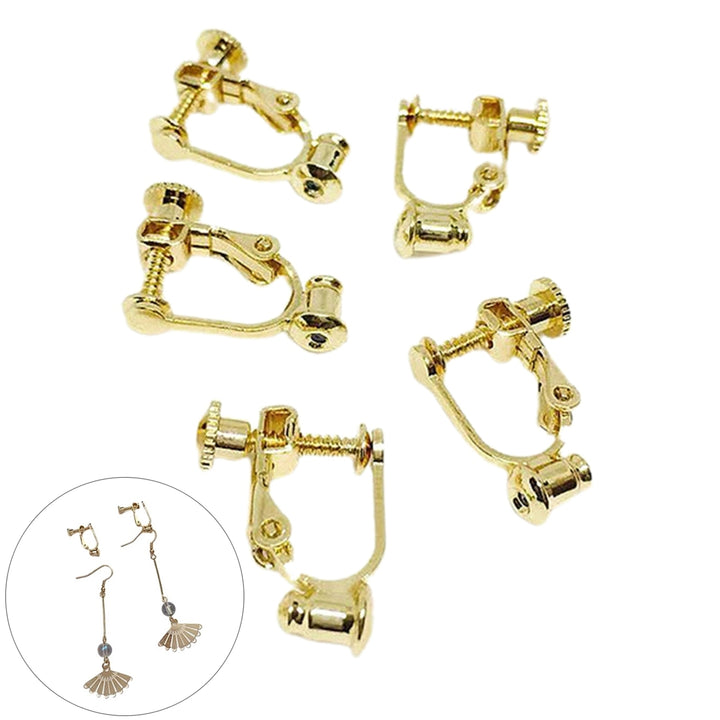 5Pcs Non-Pierced Adjustable Eardrop Ear Clip Convertor Earrings Accessories Image 1