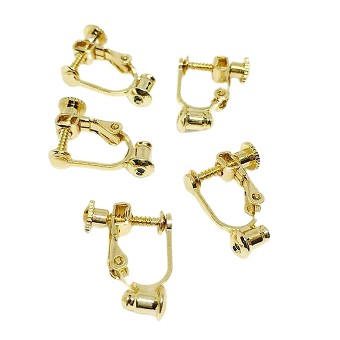 5Pcs Non-Pierced Adjustable Eardrop Ear Clip Convertor Earrings Accessories Image 2