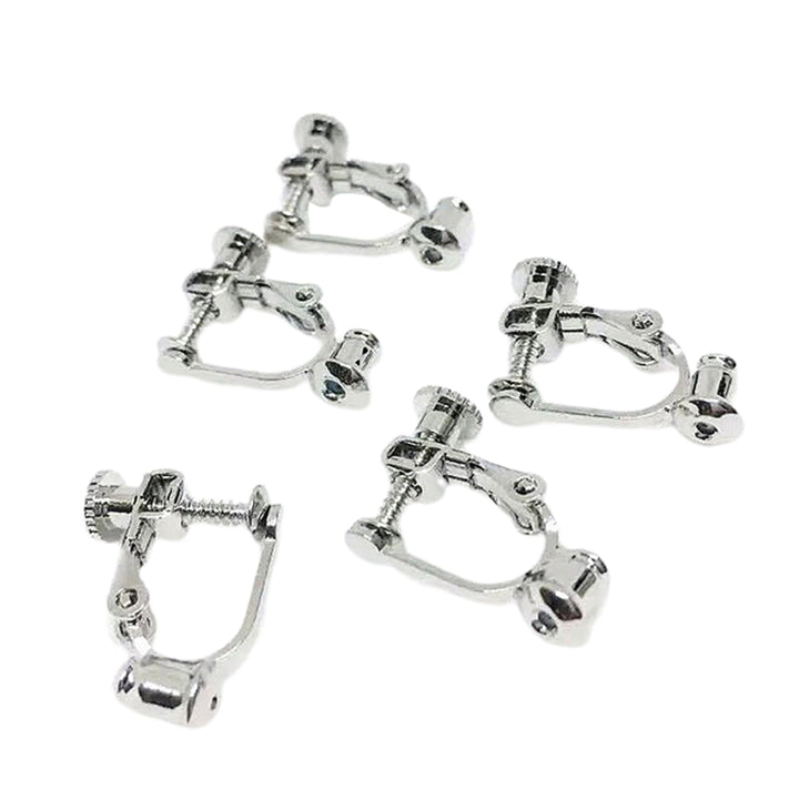 5Pcs Non-Pierced Adjustable Eardrop Ear Clip Convertor Earrings Accessories Image 3