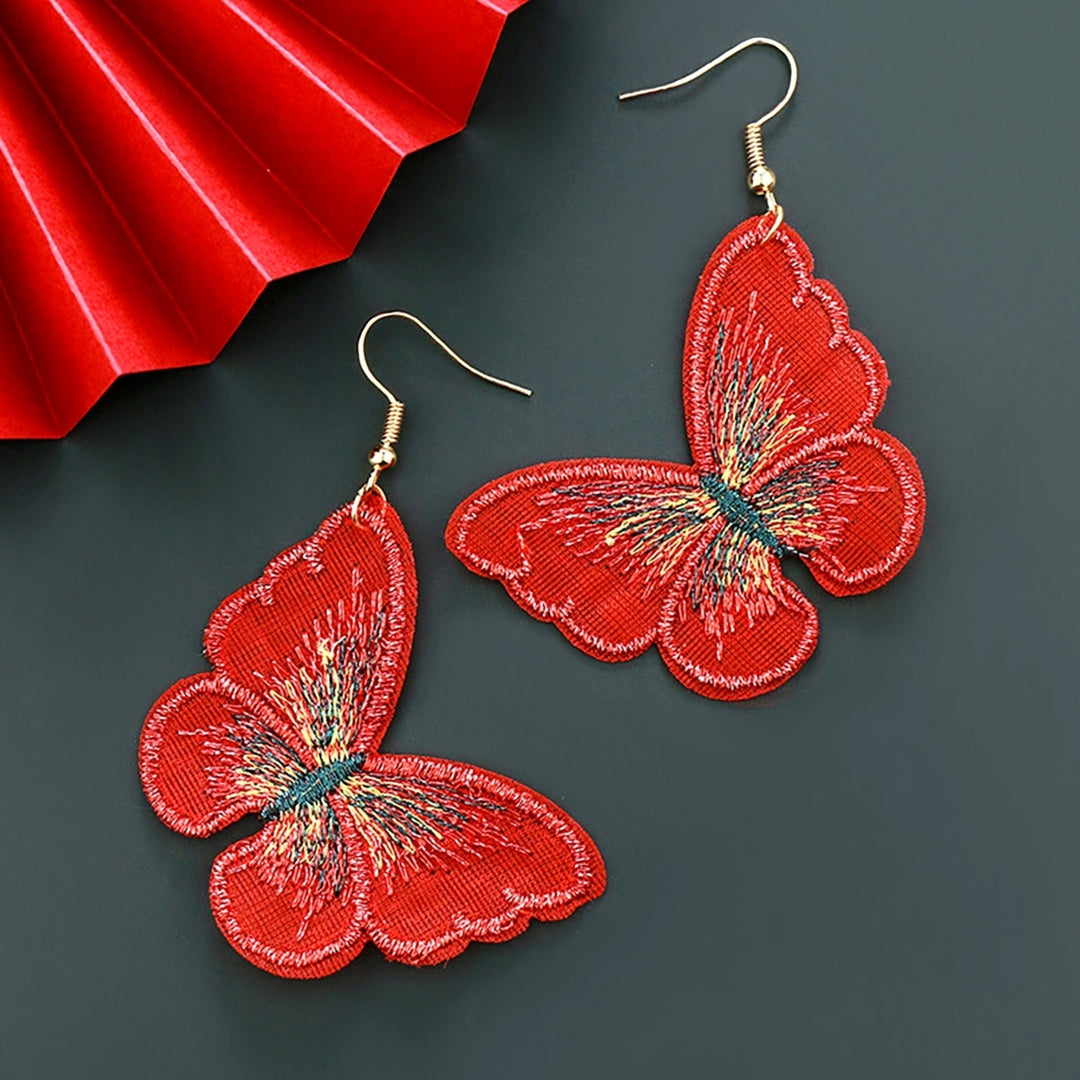 Earrings Long Drop Fashion Red Fringed Long Fashion Tassel Earrings for Girls Image 4