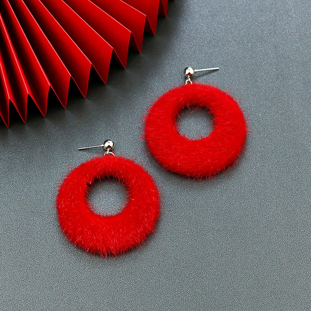 Earrings Long Drop Fashion Red Fringed Long Fashion Tassel Earrings for Girls Image 4