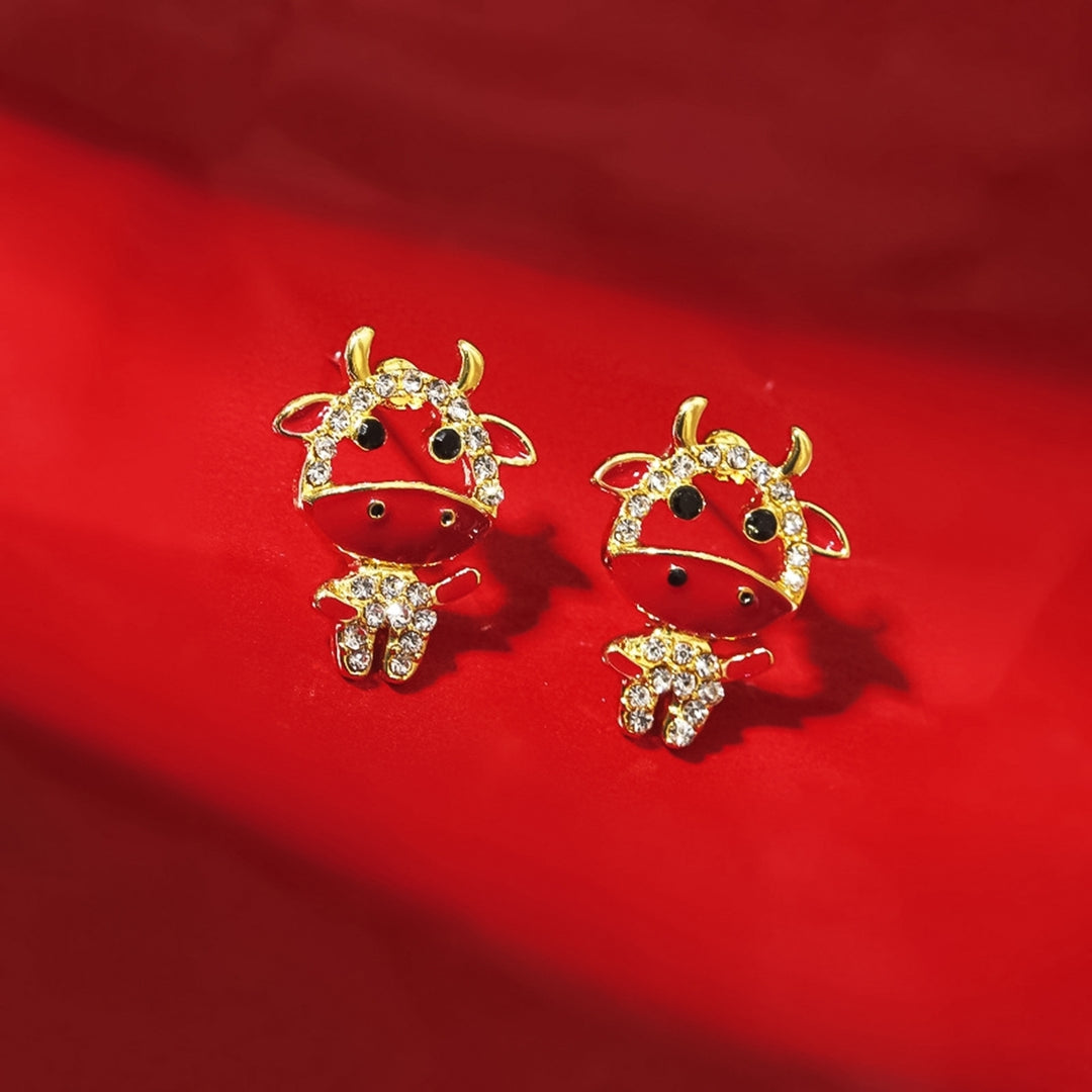 1Pair Earring Cartoon Cute Alloy Animal Stud Earing for Girl Image 6