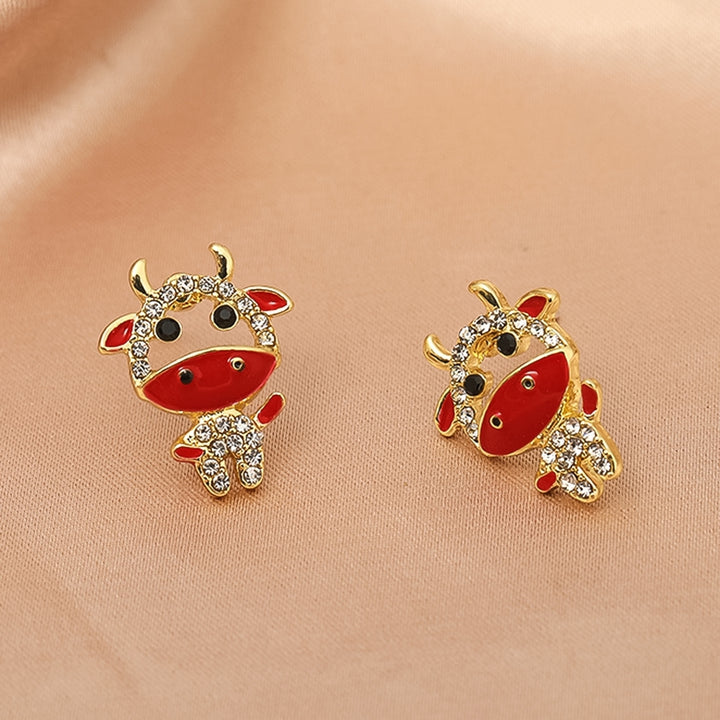 1Pair Earring Cartoon Cute Alloy Animal Stud Earing for Girl Image 8