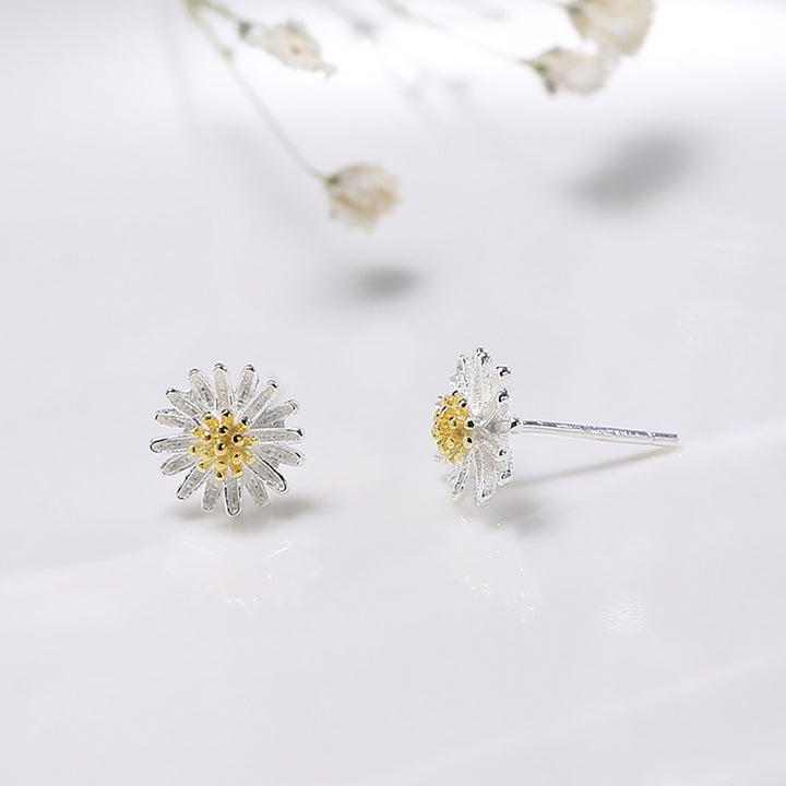 Ear Studs Paired Skin-friendly Silver Plated Adorable Ear Studs for Gift Image 4