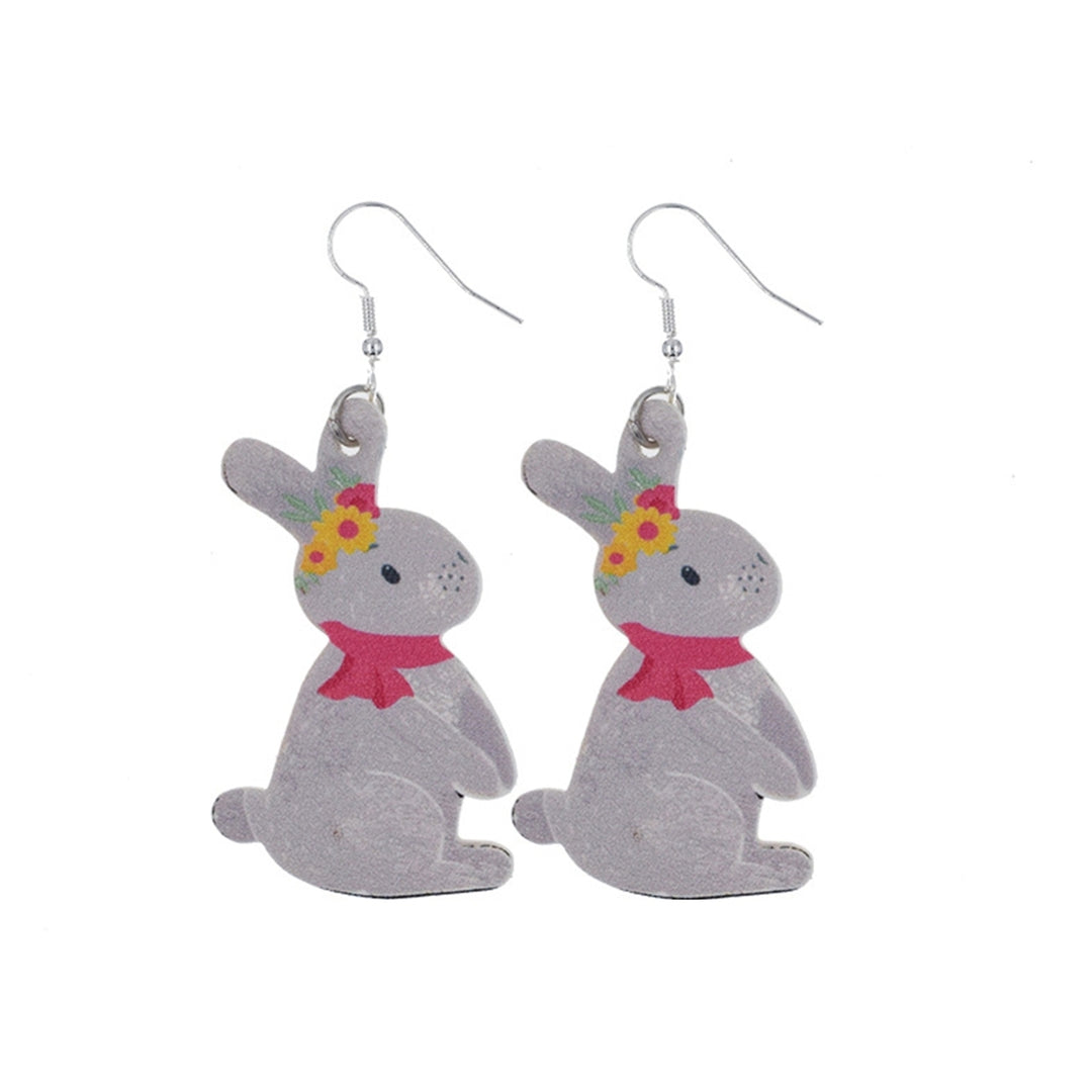 Dangle Earring Comfortable Exquisite Elegant Easter Bunny Earing for Celebration Image 9