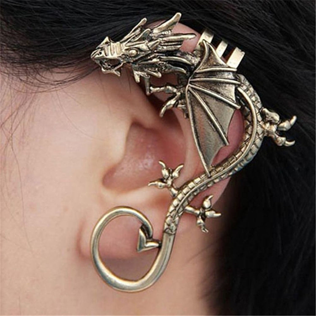 1Pc Stylish Retro Punk Outdoor Ear Wrap Alloy Temptation Ear Cuff Image 4