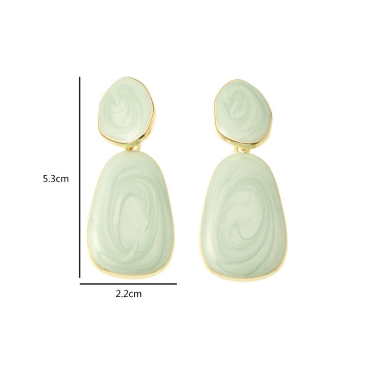 Earring Candy-colored All-match Small Lines Fresh Charming Drop Earrings for Club Image 4