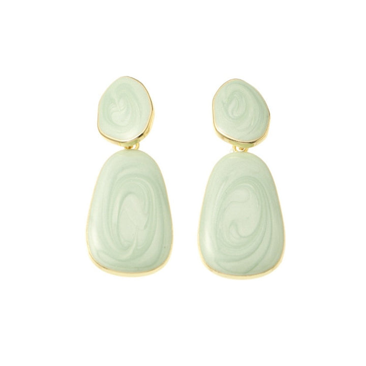 Earring Candy-colored All-match Small Lines Fresh Charming Drop Earrings for Club Image 1