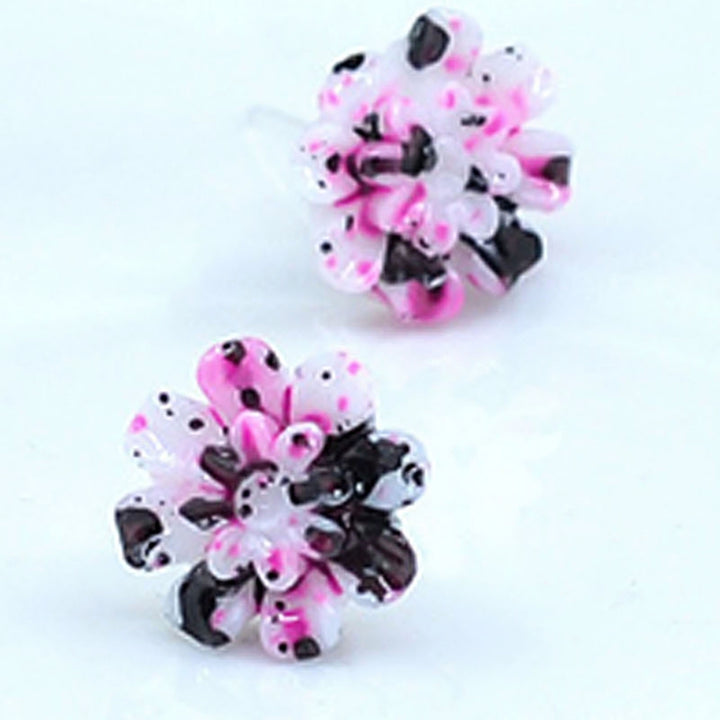 6Pairs Earrings Mini Portable Cute Various Colors Sweet Resin Marguerite Ear Ring Jewelry for Date Image 12