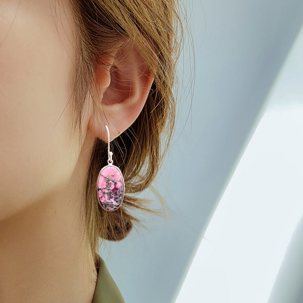 1 Pair Hook Earrings Skin-friendly Rust-proof Alloy Fashion Jewelry Women Earrings for Girl Image 2