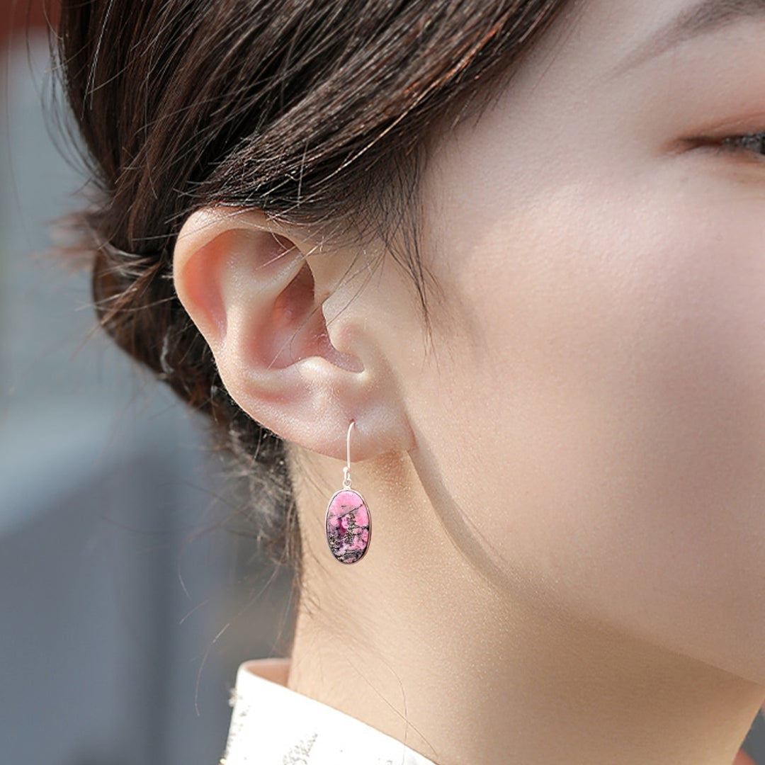 1 Pair Hook Earrings Skin-friendly Rust-proof Alloy Fashion Jewelry Women Earrings for Girl Image 3