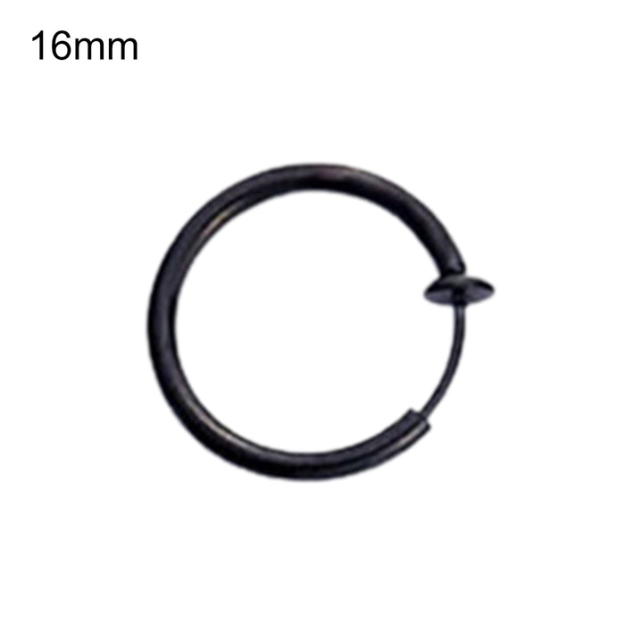 1Pc Unisex Cool Earring Round Non Ear Piercing Hoop Earring Clip for Daily Wear Image 3