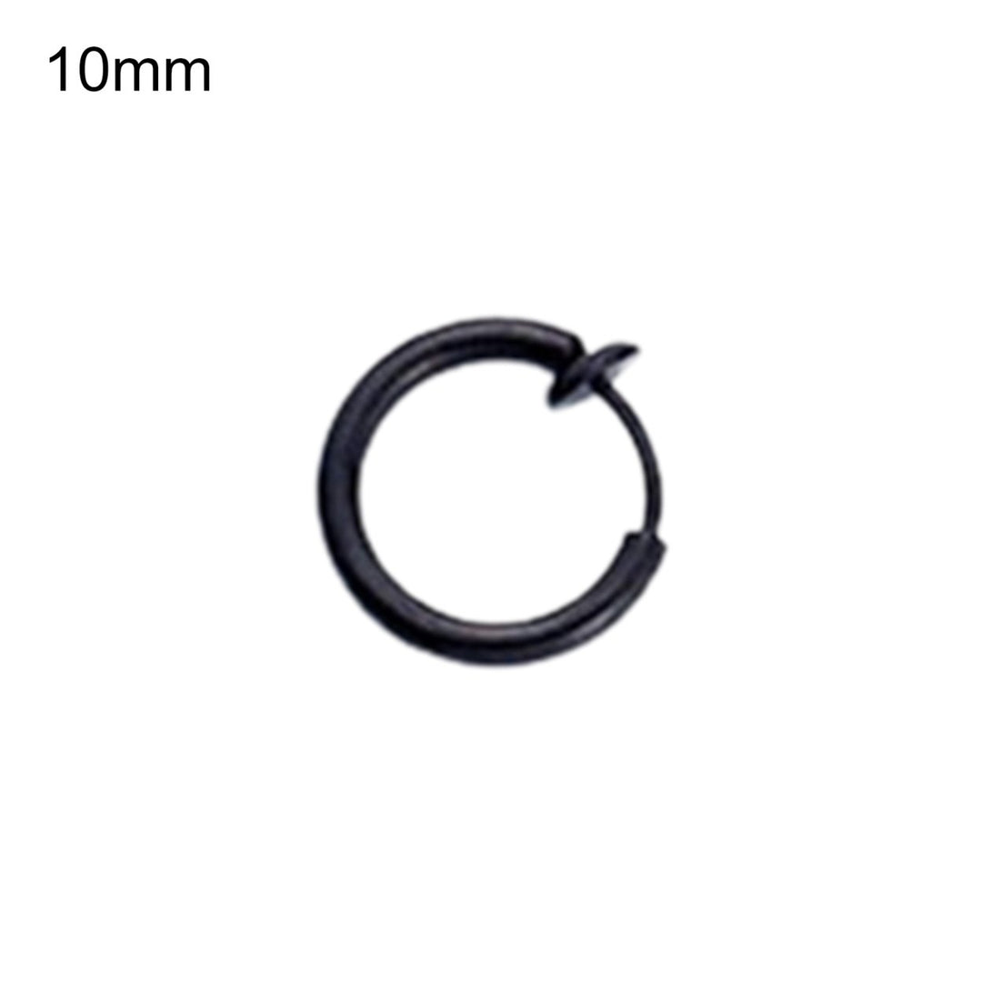 1Pc Unisex Cool Earring Round Non Ear Piercing Hoop Earring Clip for Daily Wear Image 4