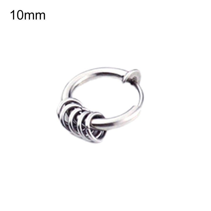 1Pc Unisex Cool Earring Round Non Ear Piercing Hoop Earring Clip for Daily Wear Image 1