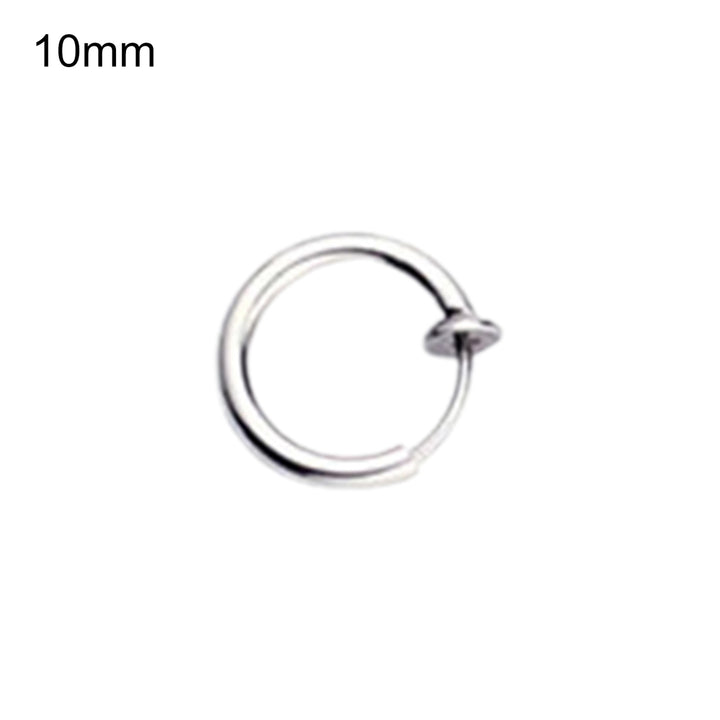 1Pc Unisex Cool Earring Round Non Ear Piercing Hoop Earring Clip for Daily Wear Image 12