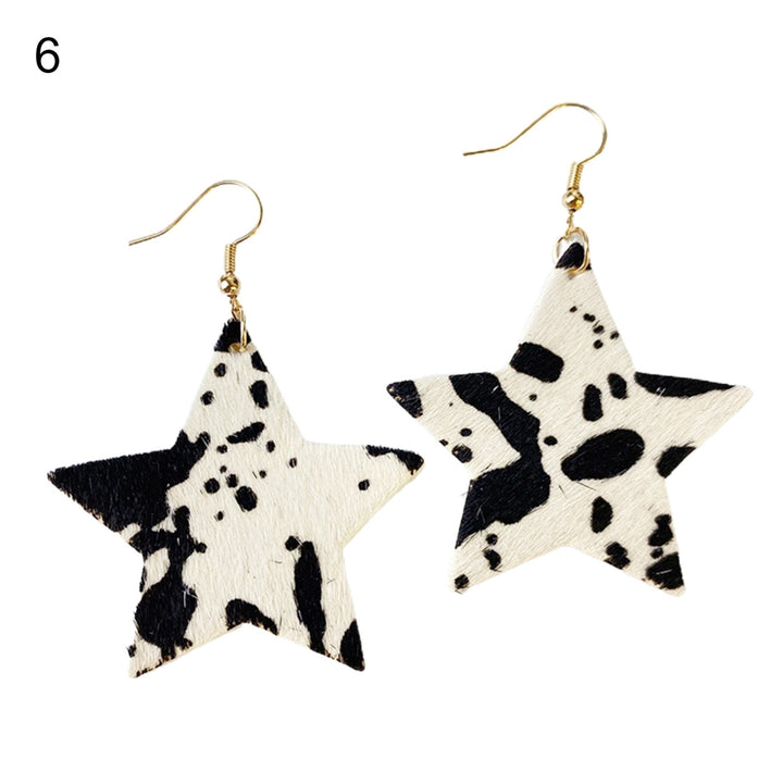 Dangle Earrings Pendant Contrast Colors Accessory Exquisite Stars Women Earrings for Dating Image 7