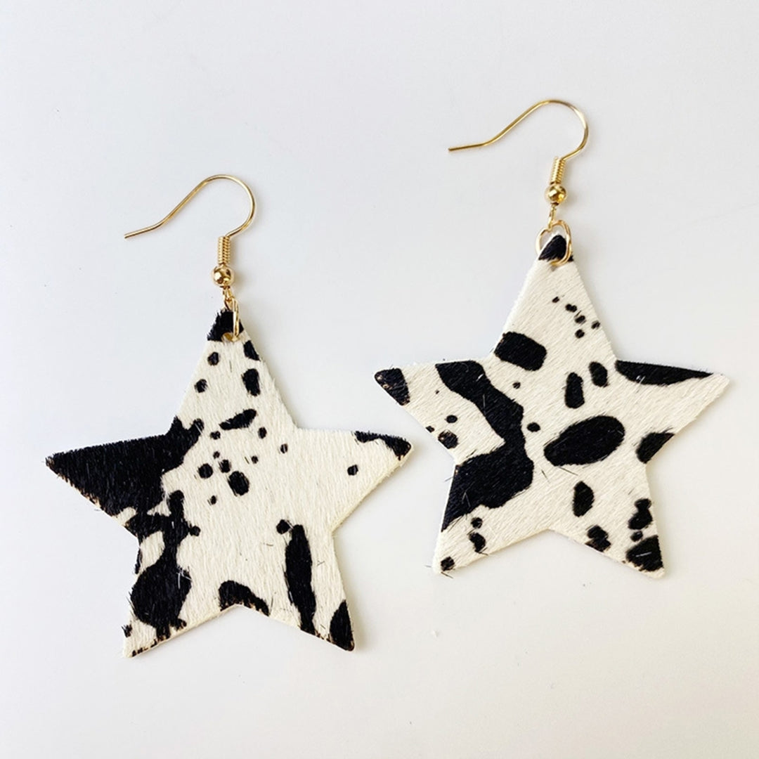 Dangle Earrings Pendant Contrast Colors Accessory Exquisite Stars Women Earrings for Dating Image 9