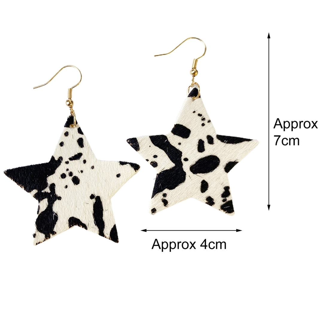 Dangle Earrings Pendant Contrast Colors Accessory Exquisite Stars Women Earrings for Dating Image 12