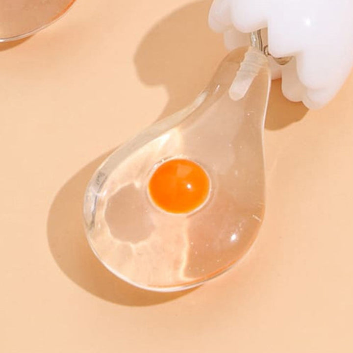 1 Pair Drop Earrings Bulb Shape Broken Egg Women All Match Lightweight Cute Hook Earrings for Daily Wear Image 8
