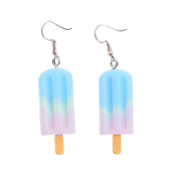 Dangle Earrings Emulational Ice Cream Sweet Vivid Cute Stainless Girl Eardrop for Gift Image 4