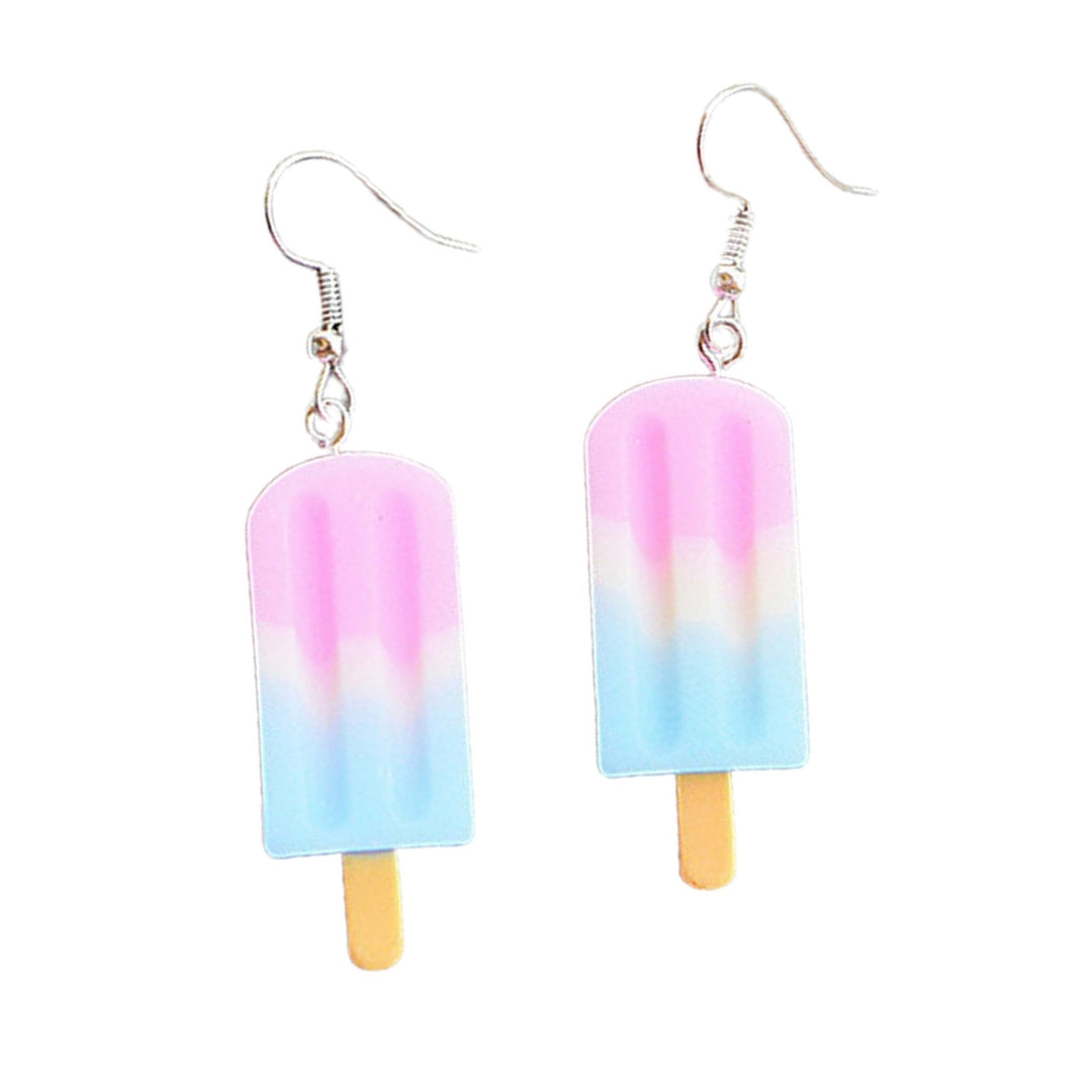 Dangle Earrings Emulational Ice Cream Sweet Vivid Cute Stainless Girl Eardrop for Gift Image 6