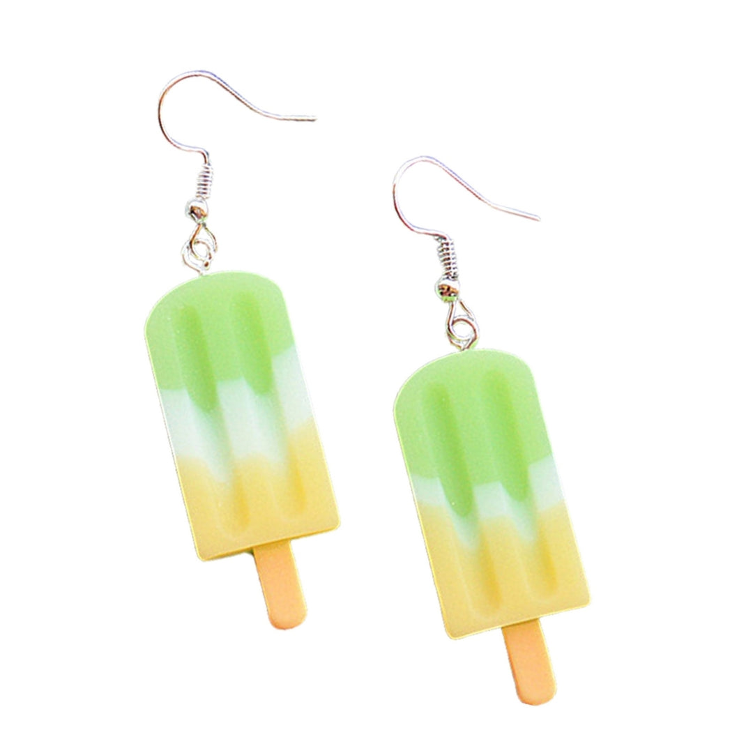 Dangle Earrings Emulational Ice Cream Sweet Vivid Cute Stainless Girl Eardrop for Gift Image 7