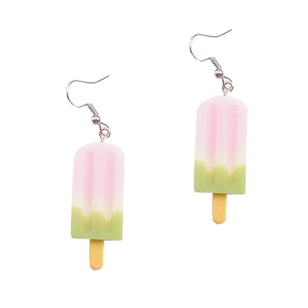 Dangle Earrings Emulational Ice Cream Sweet Vivid Cute Stainless Girl Eardrop for Gift Image 8