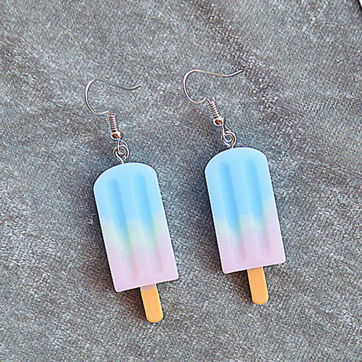 Dangle Earrings Emulational Ice Cream Sweet Vivid Cute Stainless Girl Eardrop for Gift Image 10