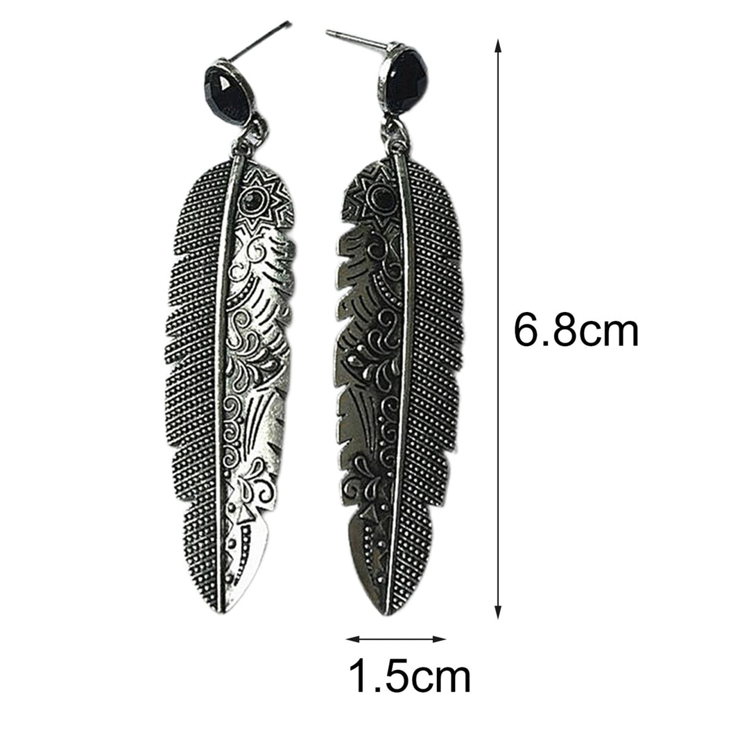 1 Pair Dangle Earrings Hollow Out Leaf Jewelry All Match Lightweight Exquisite Stud Earrings for Dating Image 10