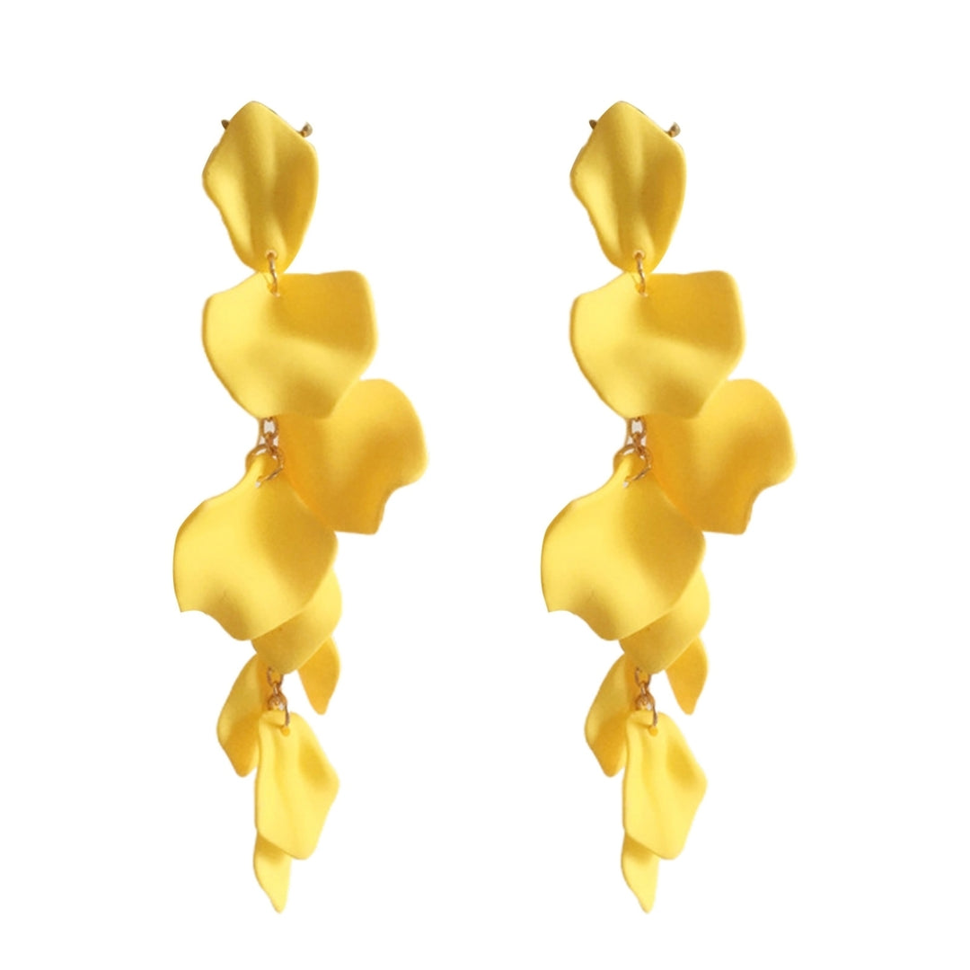 1 Pair Exquisite Dangle Earrings Wear Resistant Acrylic Long Women Dangle Drop Earrings Jewelry Accessories Image 4