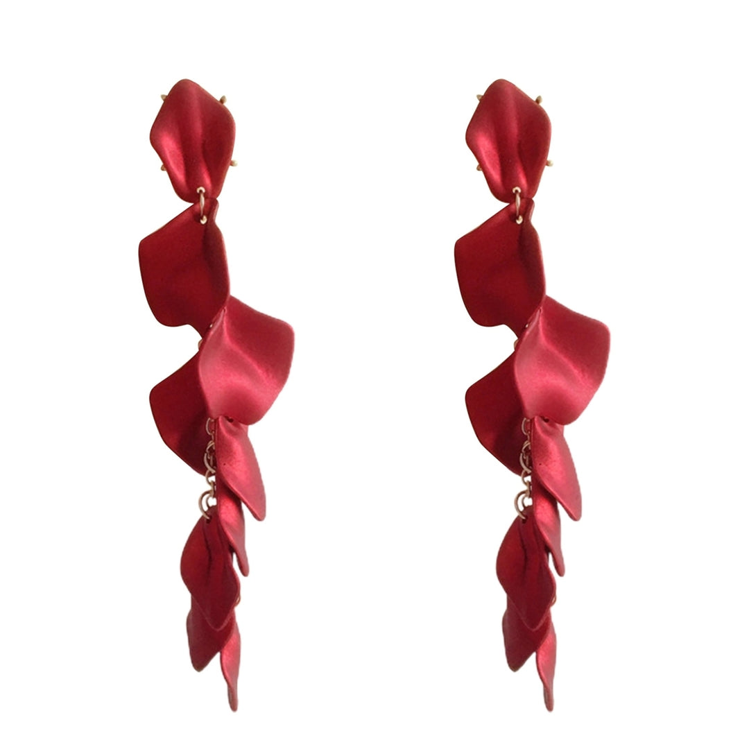 1 Pair Exquisite Dangle Earrings Wear Resistant Acrylic Long Women Dangle Drop Earrings Jewelry Accessories Image 7