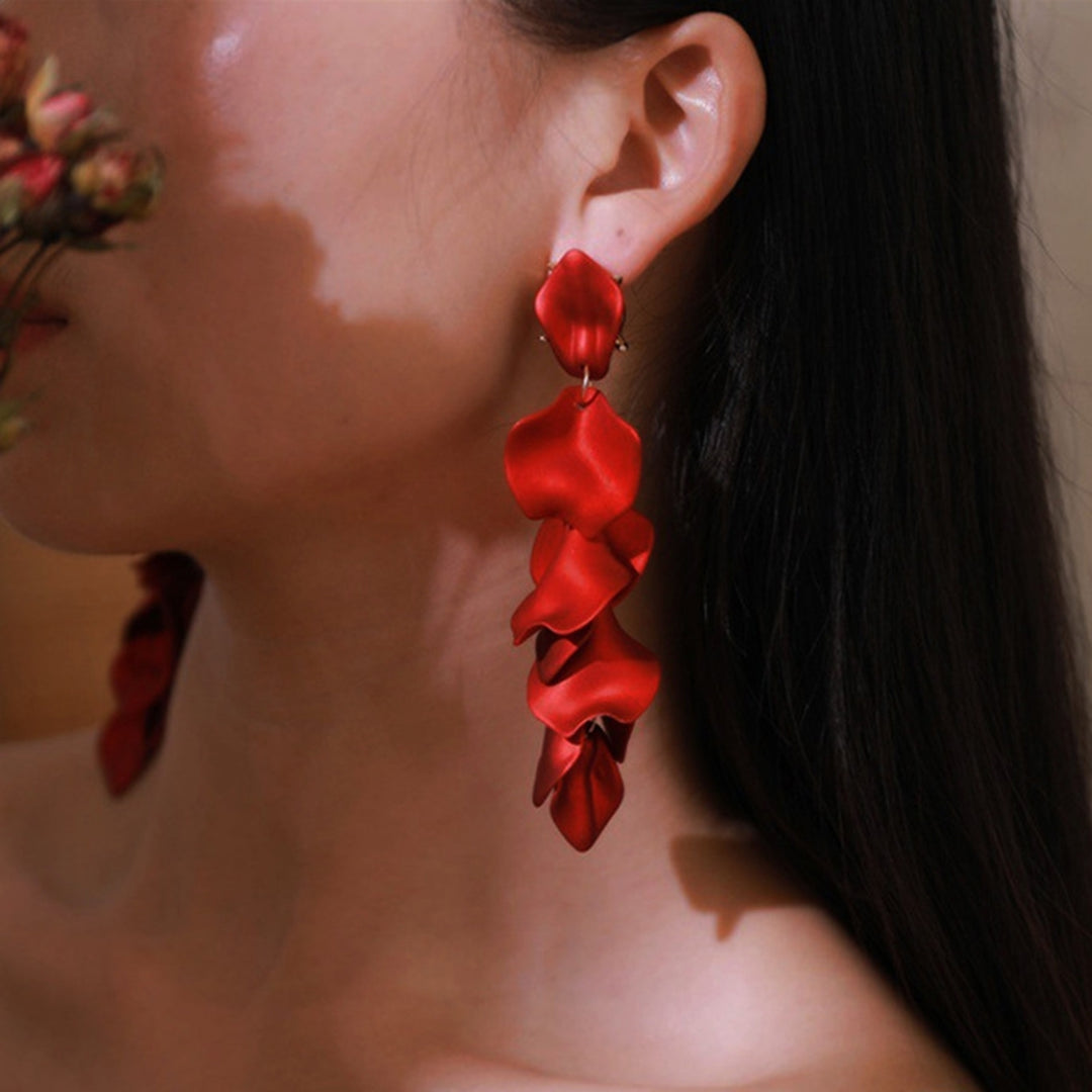 1 Pair Exquisite Dangle Earrings Wear Resistant Acrylic Long Women Dangle Drop Earrings Jewelry Accessories Image 8