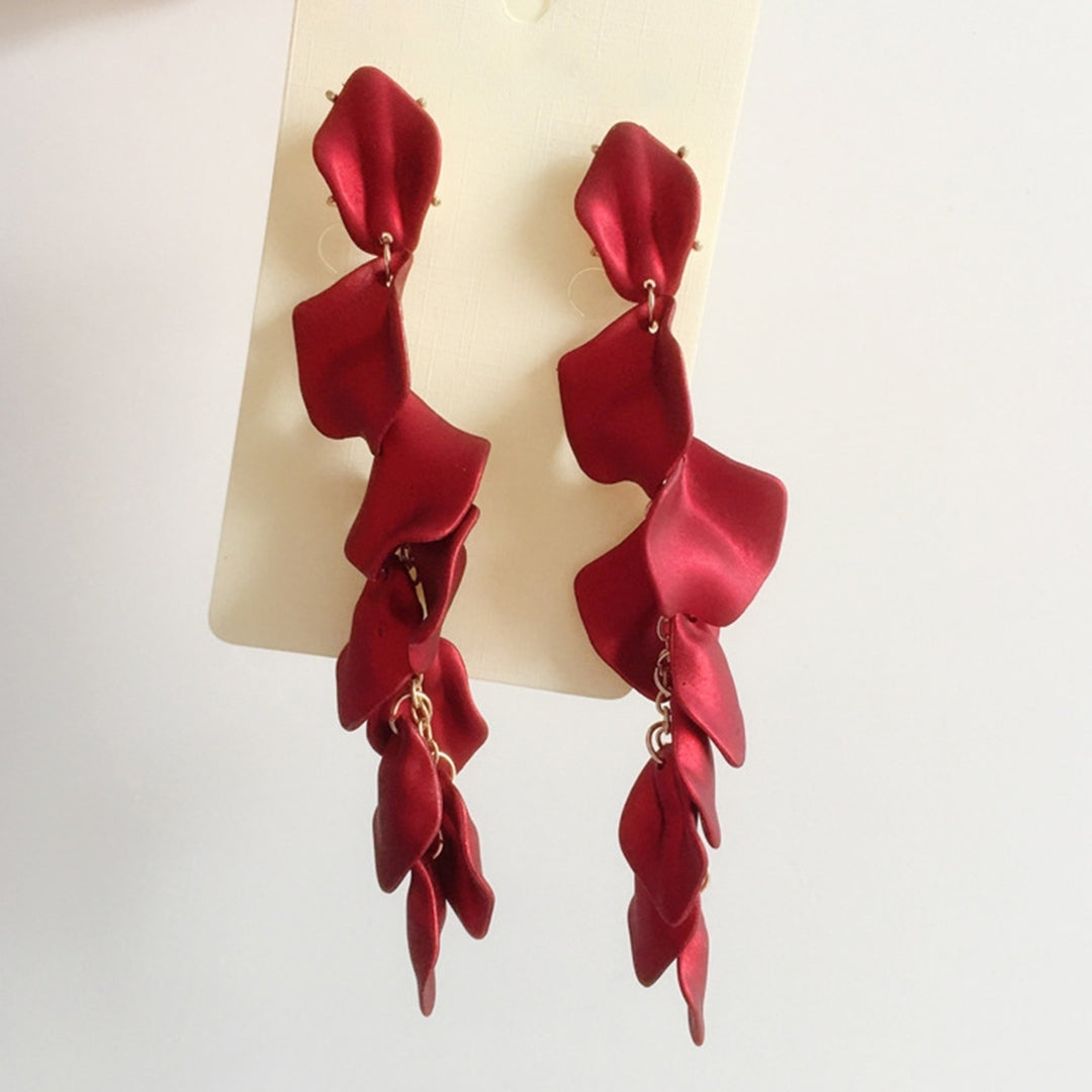 1 Pair Exquisite Dangle Earrings Wear Resistant Acrylic Long Women Dangle Drop Earrings Jewelry Accessories Image 12