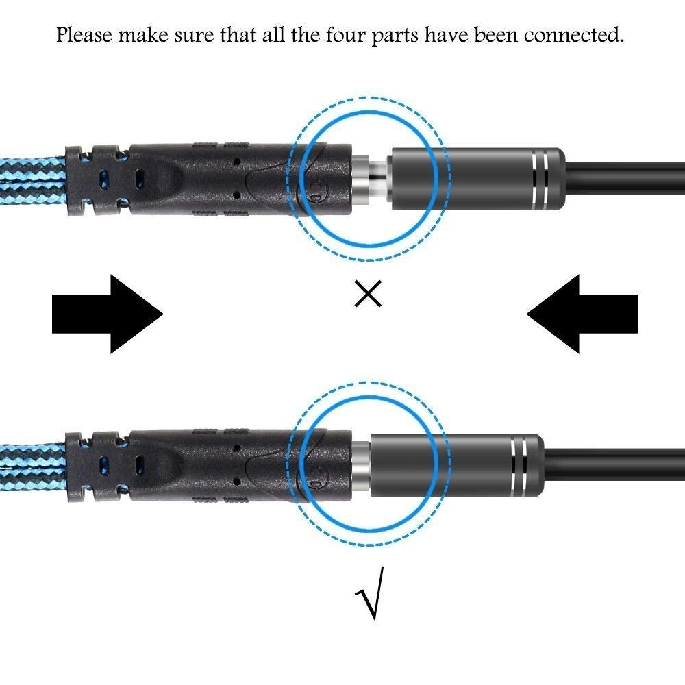 Headset Splitter Cable 3.5mm Female to Headphone Mic and Audio Y Splitter Adapter Cable for Laptop Computer Image 4