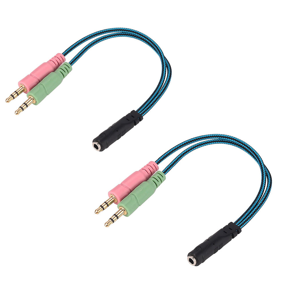 Headset Splitter Cable 3.5mm Female to Headphone Mic and Audio Y Splitter Adapter Cable for Laptop Computer Image 4