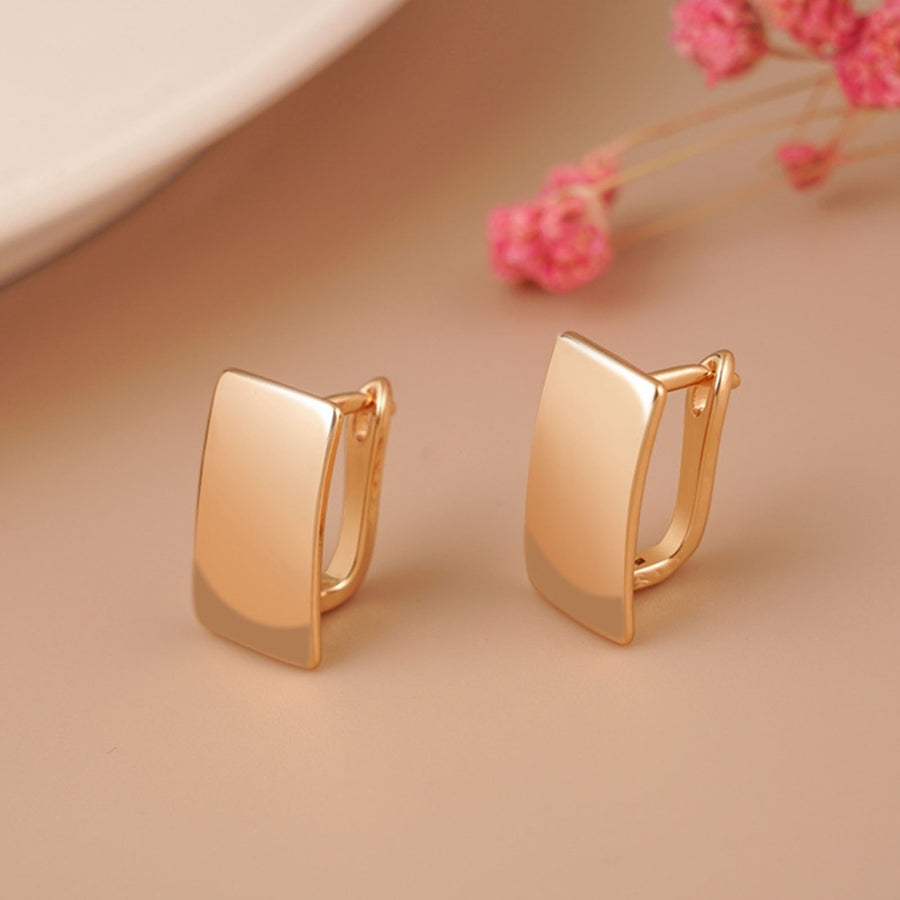 1 Pair Earrings Fashion Elegant Square Women Fashion Earrings for Outdoor Image 1