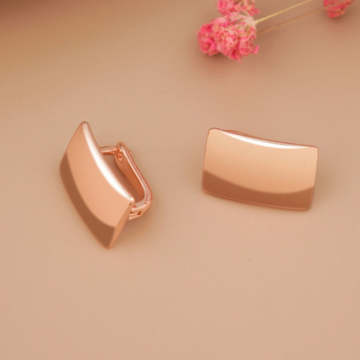 1 Pair Earrings Fashion Elegant Square Women Fashion Earrings for Outdoor Image 3