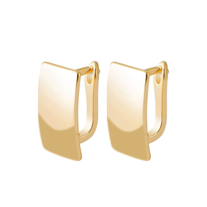 1 Pair Earrings Fashion Elegant Square Women Fashion Earrings for Outdoor Image 1