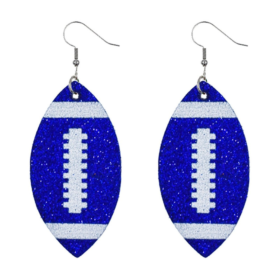 Women Dangle Earrings Football Shape Glitter Jewelry Shiny Bright Color Hook Earrings for Daily Wear Image 4