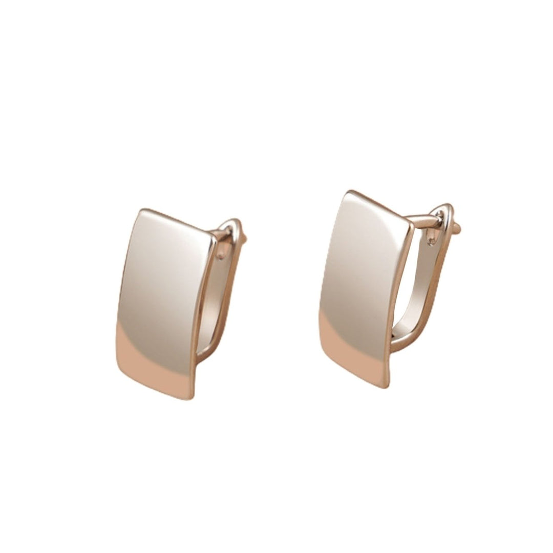 1 Pair Earrings Fashion Elegant Square Women Fashion Earrings for Outdoor Image 1