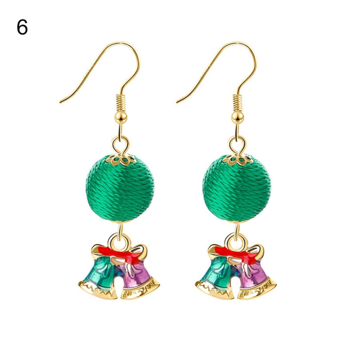 1 Pair Christmas Hook Earrings Wide Application Stylish Cute Christmas Dangle Hook Earring for Girls Image 11