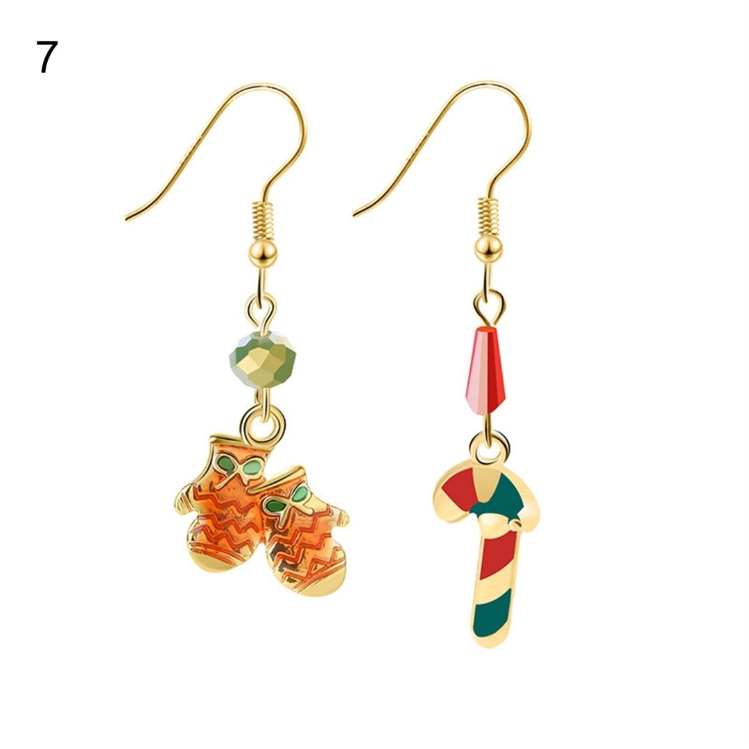 1 Pair Christmas Hook Earrings Wide Application Stylish Cute Christmas Dangle Hook Earring for Girls Image 1