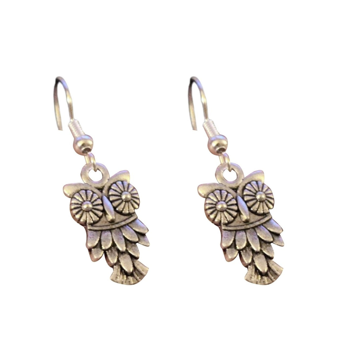 1 Pair Piercing Compact Women Earrings Zinc Alloy Owl Shape Bohemian Hook Earrings Jewelry Accessories Image 11