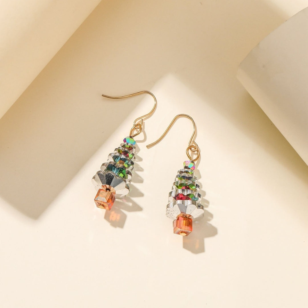 Dangle Earrings Nordic Fine Workmanship Stylish Christmas Tree Hook Earring Necklace for Girl Image 7