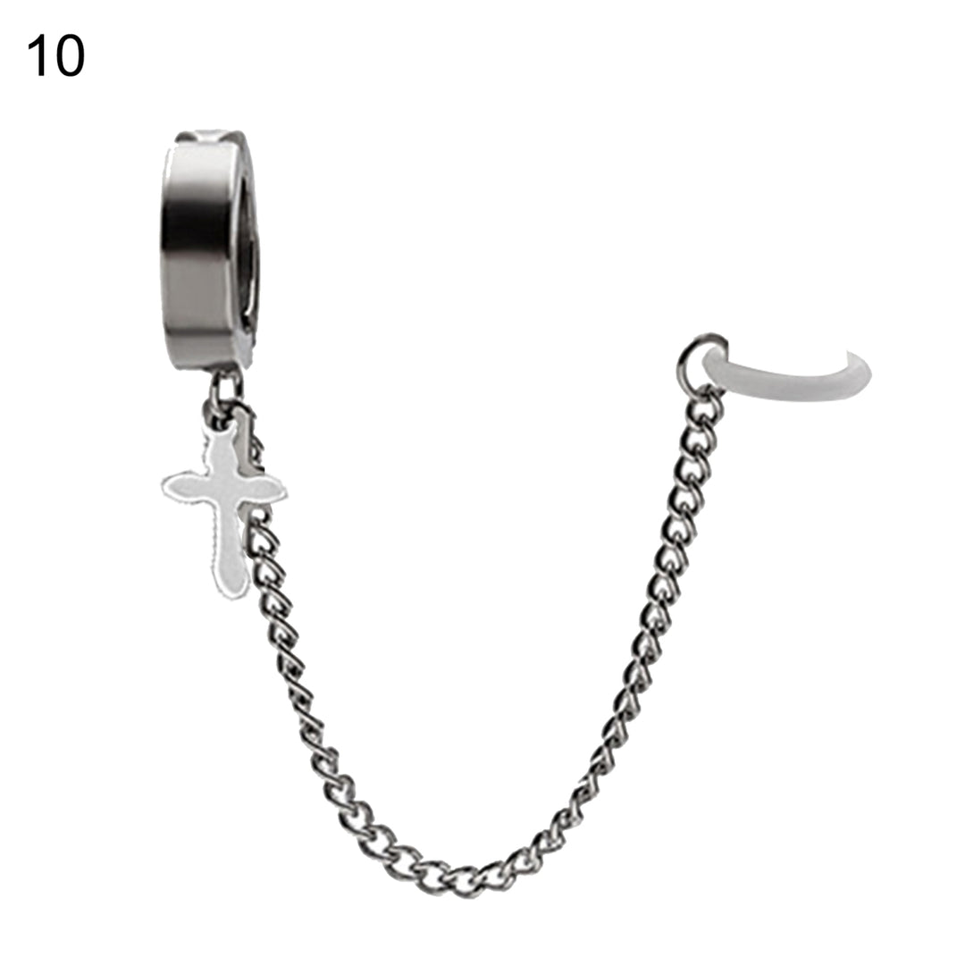 1 Pc Anti Lost Earrings Universal Fit Easy to Use Non-slip Stainless Steel Earphone Earring Strap for Daily Wear Image 2