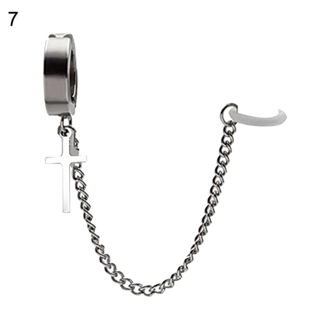 1 Pc Anti Lost Earrings Universal Fit Easy to Use Non-slip Stainless Steel Earphone Earring Strap for Daily Wear Image 9