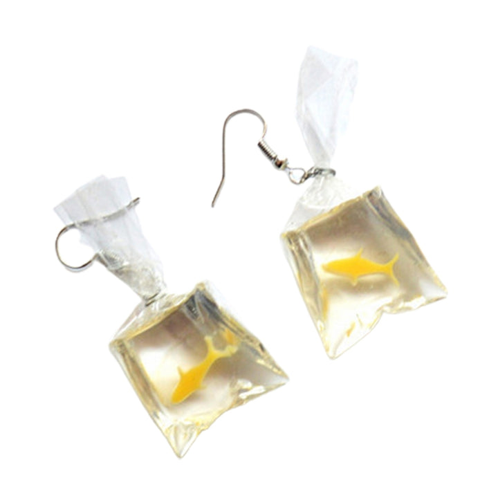 1 Pair Piercing Vivid Resin Women Earrings Goldfish Water Bag Dangle Earrings Jewelry Accessories Image 11