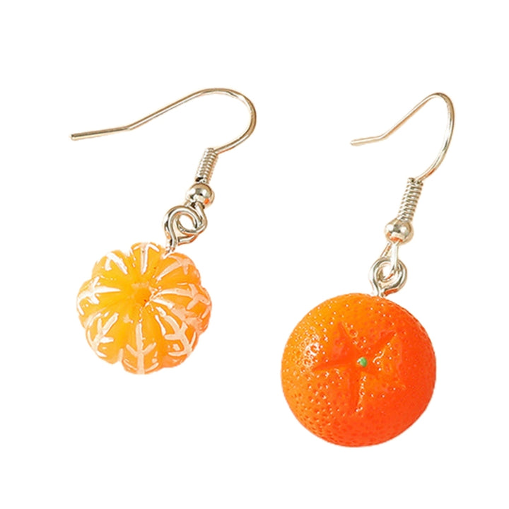 1 Pair Vivid Charming Bright Color Dangle Earrings Lovely Fruit Orange Drop Hook Earrings Jewelry Acessories Image 10