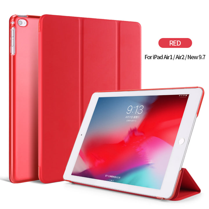 navor Smart Cover Compatible with iPad 9.7-Inch20182017 Model6th and 5th GenerationLightweight Auto Wake and Sleep-Red Image 4