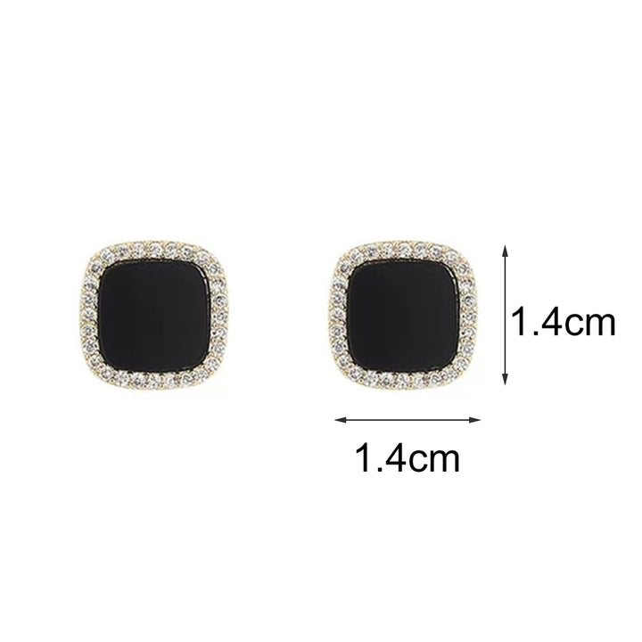 1 Pair Alloy Ear Stud Charming Decorative Geometric Design Stud Earring for Gifts Image 6